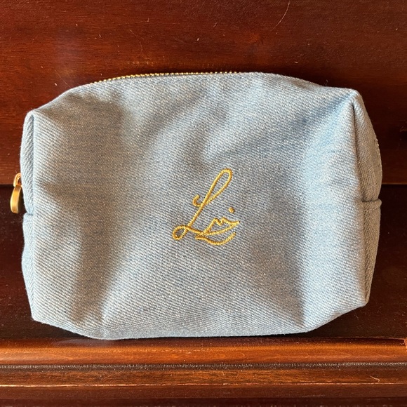 Lisa Eldridge Denim Makeup Bag - Picture 2 of 7